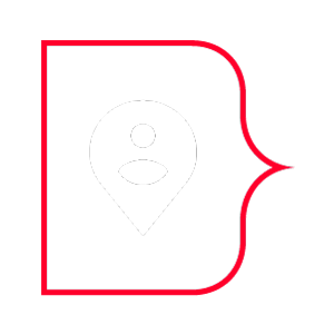 Übergabe & Zuständigkeit Standort-Pin mit Person – Symbol für Partnerübergabe oder Verantwortlichkeit